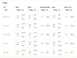 Goode Rider RIDE Sweater -Equi Gear Shop size guide 12641.1665773775