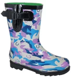 Kids Smoky Mountain Rubber Rain Boots -Equi Gear Shop smoky mtn kids boot horses blu purple 41436.1661200090