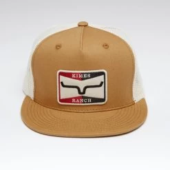Kimes Ranch Sparky Trucker Hat -Equi Gear Shop sparky trucker hat brown front 842606178901 kimes 29076.1684254154