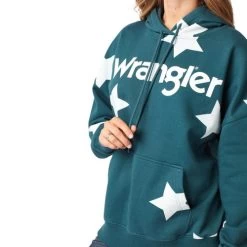 Wrangler Star Hoodie -Equi Gear Shop star hoodie blue detail 112321239 wrangler 93892.1663721975