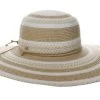 Capelli Yuri Striped Toyo Straw Hat