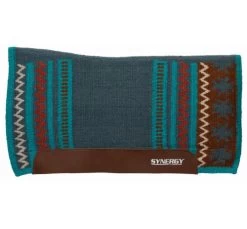 Weaver Leather Synergy Clover Flex Contour Performance Fleece Pad -Equi Gear Shop synergy flex clover fleece indigo blue tan 36002 355 weaver 77267.1679504801