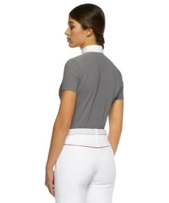 Cavalleria Toscana CT Team Red Stripe Polo -Equi Gear Shop team compet polo ss grey back POD274 JE022 8980 CT 45007.1640128178