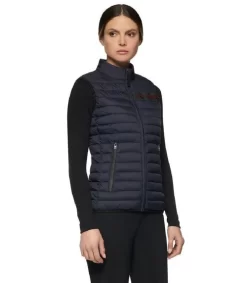 Cavalleria Toscana Team Red Stripe Quilted Vest -Equi Gear Shop team red stripe vest navy side GLD250 NY086 7901 CT 97915.1642285527