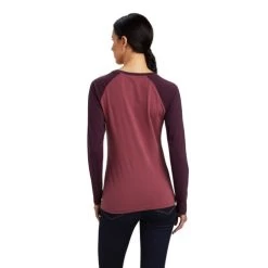 Ariat Varsity Logo Tee Long Sleeve 10 Ariat Varsity Logo Tee Long Sleeve -Equi Gear Shop varsity tee ls mulberry pink back 10041354 ariat 10677.1661214428