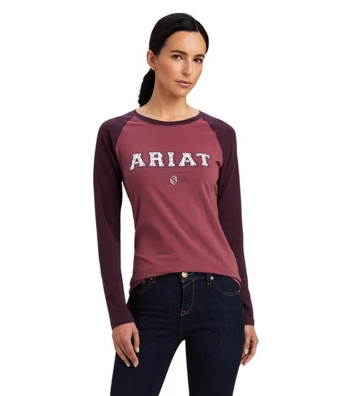Ariat Varsity Logo Tee Long Sleeve 1 Ariat Varsity Logo Tee Long Sleeve