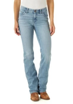 Wrangler Willow Riding Jean Light Wash -Equi Gear Shop willow mid rise light wash front 112315011 wrangler 19753.1654120034