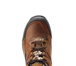 Ariat Terrain Waterproof Boot With Cow Print -Equi Gear Shop women terrain h2o lace brn.cow toe 10044538 ariat 29887.1676343389