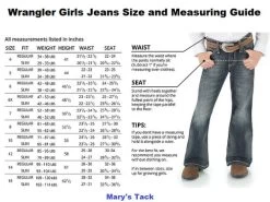 Girls Wrangler Claire Bootcut Jean 7 Girls Wrangler Claire Bootcut Jean -Equi Gear Shop wrangler girl jeans size chart 26360.1666668756