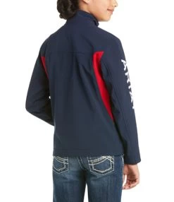 Ariat Youth New Team Softshell Jacket -Equi Gear Shop youth team softshell navy back 10019268 ariat 29351.1641431264